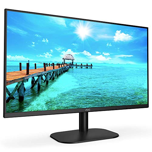 AOC 24B2XDA - LED monitor - 24" (23.8" viewable) - 1920 x 1080 Full HD (1080p) @ 75 Hz - IPS - 250 cd/m - 1000:1 - 4 ms - HDMI, DVI, VGA - speakers - black