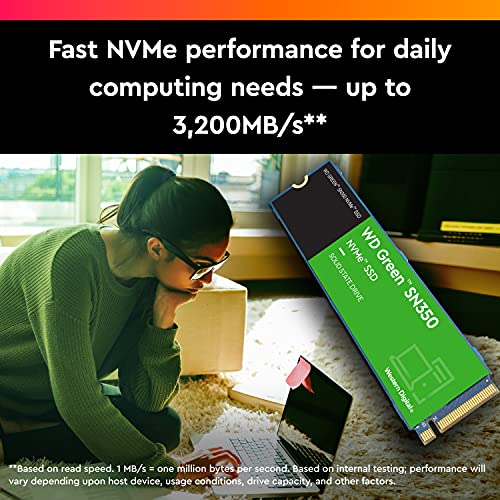 WD Green SN350 NVMe SSD WDS240G2G0C - Solid state drive - 240 GB - internal - M.2 2280 - PCI Express 3.0 x4 (NVMe)