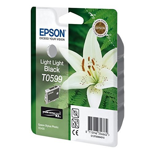 Epson T0599 - Print cartridge - 1 x light light black - blister with RF alarm