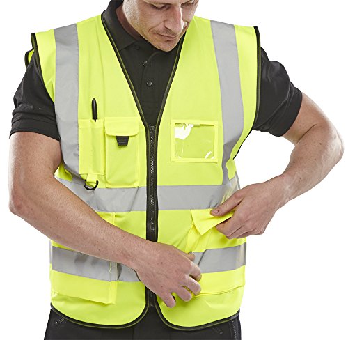 Hi Vis Executive Waistcoat To Iso 20471 Yellow Xxl