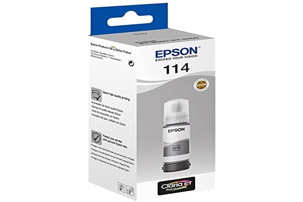 Epson 114 Grey EcoTank Standard Capacity Ink Cartridge 70ml - C13T07B540