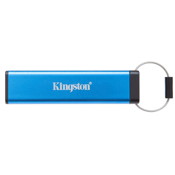 Best Value Kingston DT2000/64 GB Data Traveler 2000 Encrypted USB 3.0 with Keypad, Blue