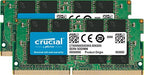 Crucial - DDR4 - kit - 16 GB: 2 x 8 GB - SO-DIMM 260-pin - 3200 MHz / PC4-25600 - CL22 - 1.2 V - unbuffered - non-ECC