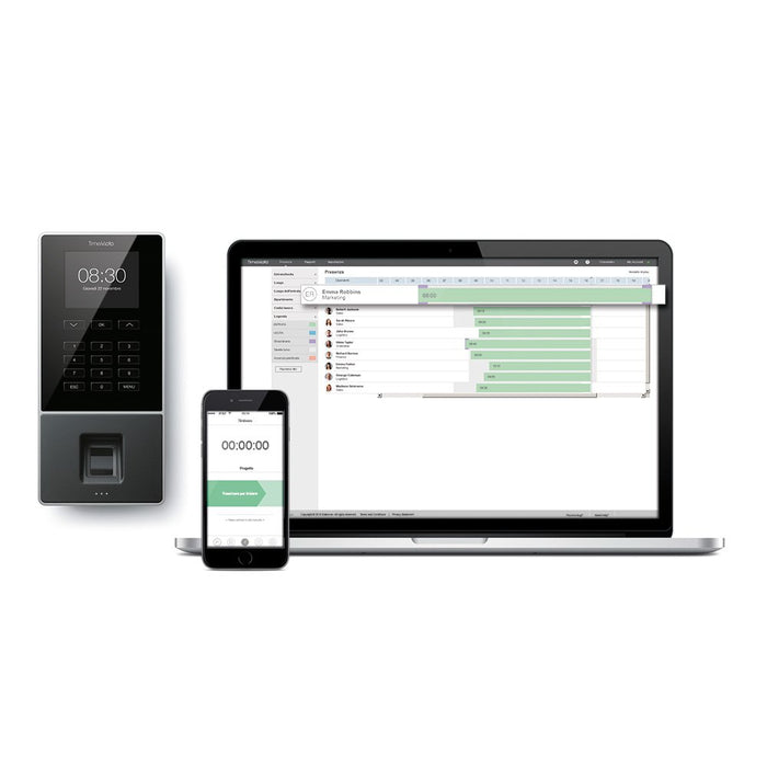Best Value TimeMoto TM-626 - Clocking in system with fingerprint and RFID reader for up to 200 users - Including employee management software