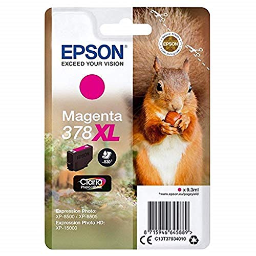 Best Value Epson 378XL Squirrel Inkjet Cartridge, Magenta, Amazon Dash Replenishment Ready