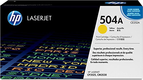 HP 504A - CE252A - 1 x Yellow - Toner cartridge - For Color LaserJet CM3530 MFP, CM3530fs MFP, CP3525, CP3525dn, CP3525n, CP3525x