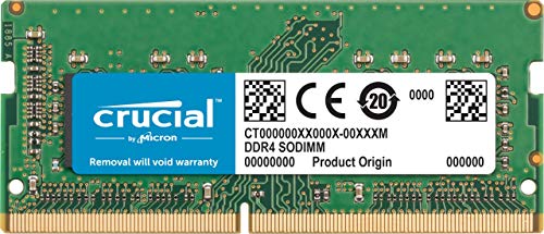 Crucial - DDR4 - module - 32 GB - SO-DIMM 260-pin - 2666 MHz / PC4-21300 - CL19 - 1.2 V - unbuffered - non-ECC - for Apple iMac (Early 2019), Mac mini (Late 2018)