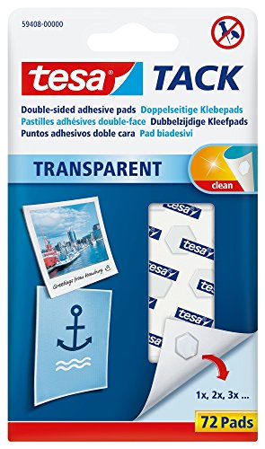 Best Value tesa Tack Removable Double Sided Adhesive Pad - Transparent (Pack of 72)