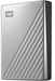 WD My Passport Ultra WDBFTM0040BSL - Hard drive - encrypted - 4 TB - external (portable) - USB 3.0 (USB-C connector) - 256-bit AES - silver