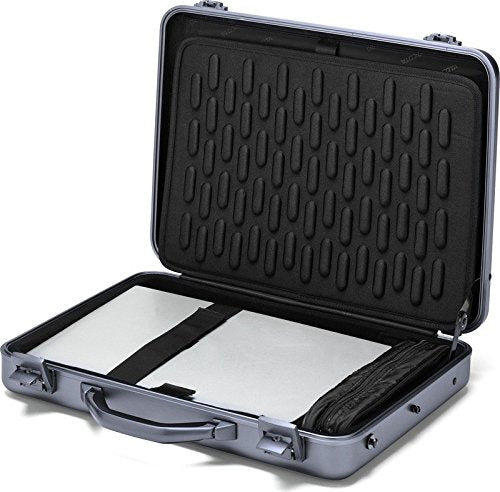 DICOTA Aluminium Briefcase exterior hulls are made of single pieces of tooled solid aluminium and is lightweight and extraordinarily robust. It comes with a matte finish and lockable fasteners and a cushioned notebook/laptop compartment (High-Density Foam). A padded tablet compartment for tablet up to 10. Removable shoulder strap. 2 Year warranty. Suitable for laptop sizes: 15" 15.4" 15.6" 16" 17" 17.3". - DICOTA has over 20 years experience in providing professionals with high quality, stylish 