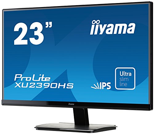 Iiyama Prolite XU2390HS-B1 23" IPS Ultra Slim Bezel, IPS, 5ms, 1 x VGA, 1 x HDMI, 1 x DVI-D, Speakers