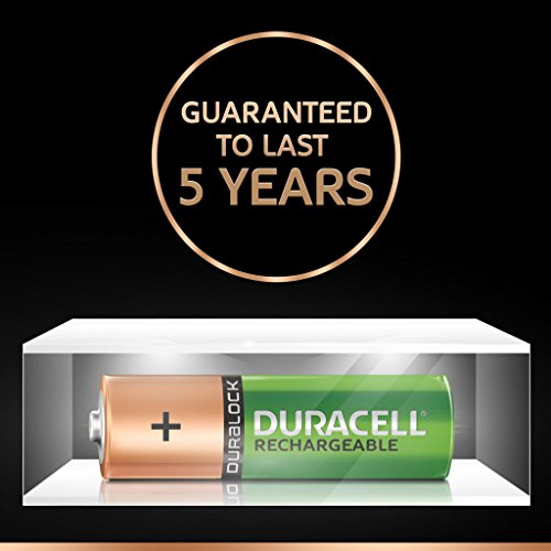 Duracell Stay Charged Rechargeable AAA (LR03) Batteries 800 mAh Pack of 4