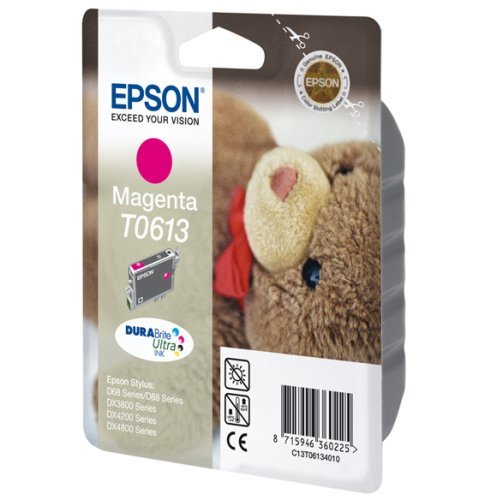 Best Value Epson Original T061340 Magenta Ink Cartridge for Stylus D68/D88/DX3800/DX4200/DX4800 (Teddy)