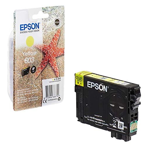 Epson 603 - 2.4 ml - yellow - original - blister - ink cartridge - for Expression Home XP-2100, 2105, 3100, 3105, 4100, 4105, WorkForce WF-2810, 2830, 2835, 2850