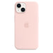 Apple - Back cover for mobile phone - MagSafe compatibility - silicone - chalk pink - for iPhone 14