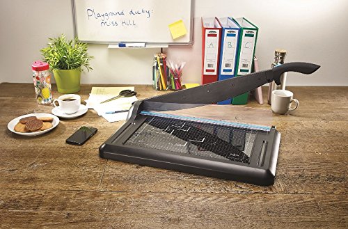 Best Value Avery A3 GUA3 Office Guillotine - paper cutter, Black and Teal