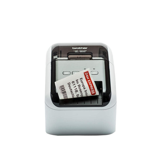 Best Value Brother QL-800 Label Maker, Address Labeller, PC Connected, Desktop, Red and Black Printing