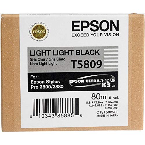 Best Value Epson Ink Cartridge 80 ml, Light Light Black, Genuine, Amazon Dash Replenishment Ready