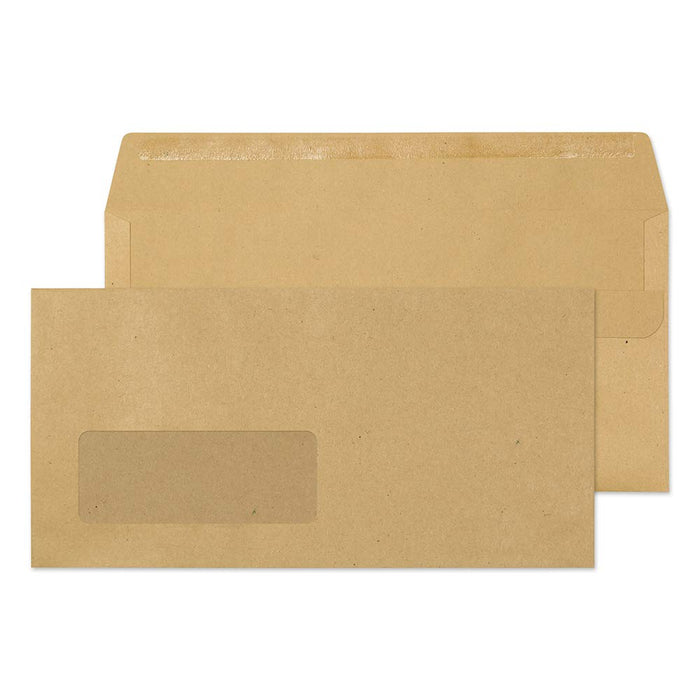 Best Value Blake Purely Everyday DL 110 x 220 mm 80 gsm Self Seal Wallet Window Envelopes (11884) Manilla - Pack of 1000