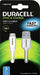 Duracell - USB cable - USB Type A (P) to USB-C (P) - USB 3.0 - 1 m - white