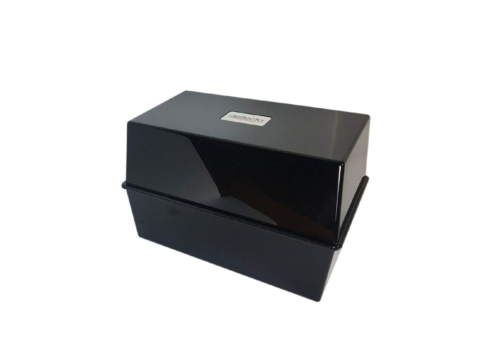 Best Value Deflecto Value Size 8 x 5 Index Card Box - Black