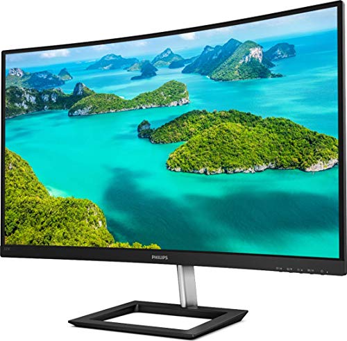 Philips E-line 325E1C - LED monitor - curved - 32" (31.5" viewable) - 2560 x 1440 QHD @ 75 Hz - VA - 250 cd/m - 3000:1 - 4 ms - HDMI, VGA, DisplayPort - textured black