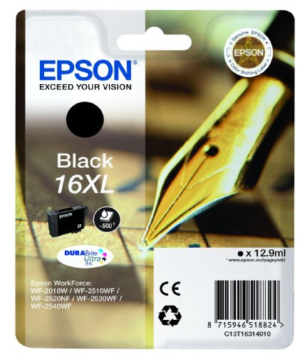 Best Value Epson C13T16314010 16 X-Large Series Ink Cartridges, Black, Genuine, Amazon Dash Replenishment Ready