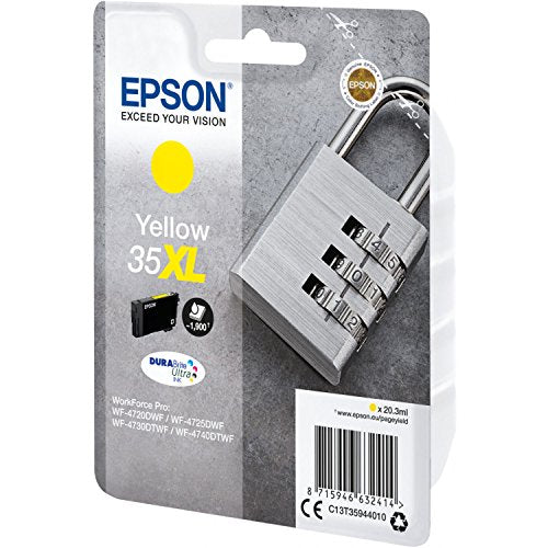 Epson 35XL - 20.3 ml - XL - yellow - original - blister - ink cartridge - for WorkForce Pro WF-4720, WF-4720DWF, WF-4725DWF, WF-4730, WF-4730DTWF, WF-4740, WF-4740DTWF