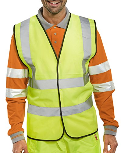 Hi Vis Waistcoat To Iso 20471 Yellow Large