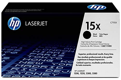 HP 15X - C7115X - 1 x Black - Toner cartridge - High Yield - For LaserJet 1200, 1220, 3300, 3310, 3320, 3330, 3380