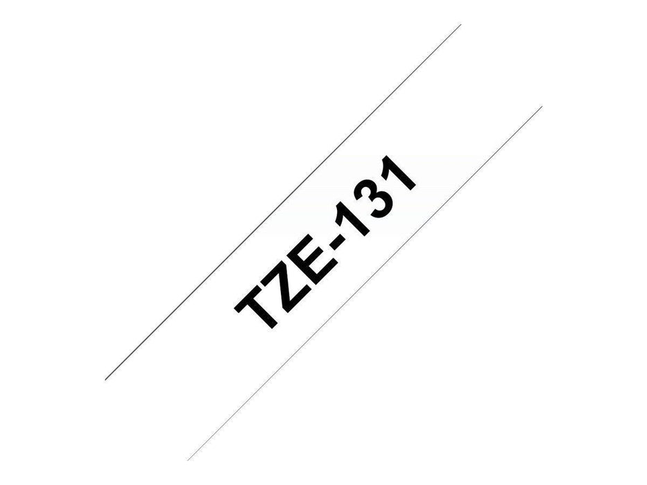 Best Value Brother TZe-241 Labelling Tape Cassette, 18 mm (W) x 8 m (L), Laminated, Brother Genuine Supplies - Black on White