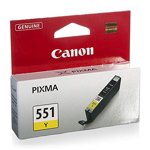 Canon CLI-551 Y - 6511B001 - 1 x Yellow - Ink tank - For PIXMA iP8750,iX6850,MG5550,MG5650,MG5655,MG6450,MG6650,MG7150,MG7550,MX725,MX925