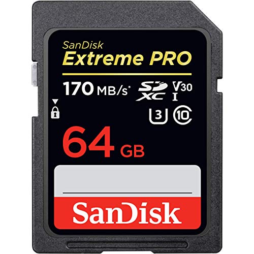 SanDisk Extreme Pro - Flash memory card - 64 GB - Video Class V30 / UHS-I U3 / Class10 - SDXC UHS-I