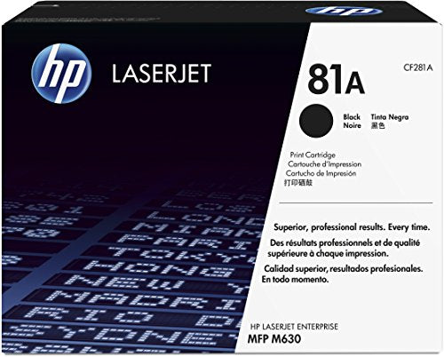 HP 81A - CF281A - 1 x Black - Toner cartridge - For LaserJet Enterprise Flow M630, Flow MFP M630, M604, M605, M606, M630, MFP M630