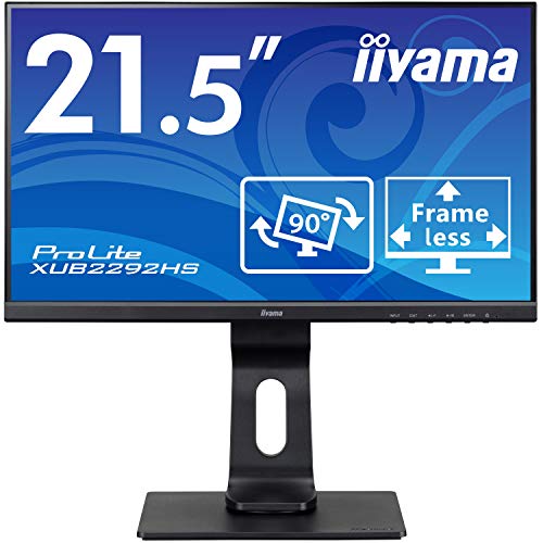 Best Value iiyama XUB2292HS-B1 22"" ProLite Height Adjustable IPS FULL HD Monitor - Black