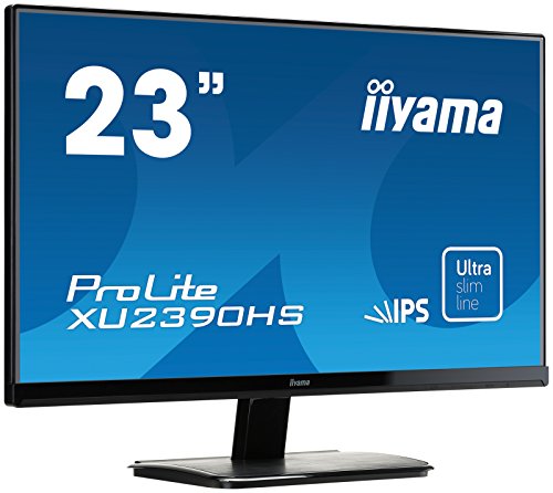 Iiyama Prolite XU2390HS-B1 23" IPS Ultra Slim Bezel, IPS, 5ms, 1 x VGA, 1 x HDMI, 1 x DVI-D, Speakers