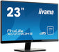 Iiyama Prolite XU2390HS-B1 23" IPS Ultra Slim Bezel, IPS, 5ms, 1 x VGA, 1 x HDMI, 1 x DVI-D, Speakers