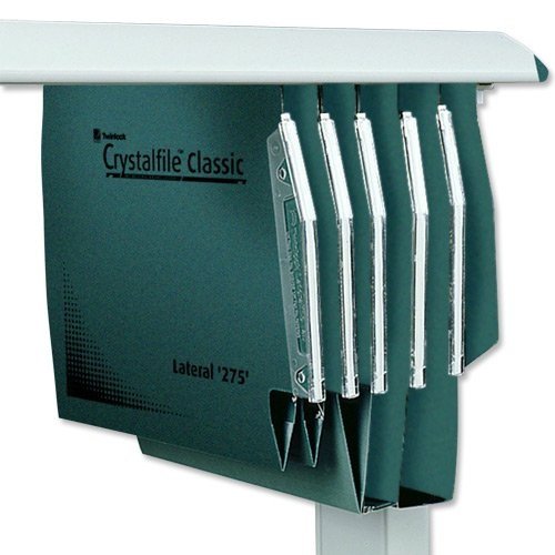 Rexel 71762 Crystalfile Classic 275 Lateral Suspension File, Manilla 50 mm 500 Sheet Capacity,, Pack of 50, Green