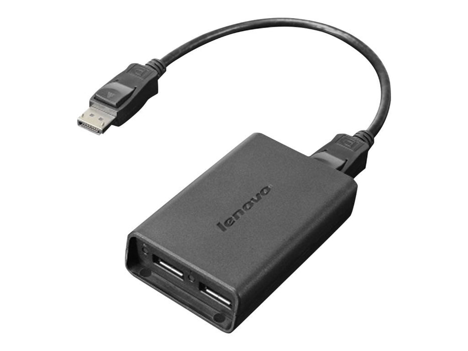 Best Value Lenovo 0B47092 Dual DisplayPort Adapter/DisplayPort Male to 2x DisplayPort Female