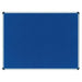 Best Value Felt Noticeboard Aluminium Frame 1800 x 1200 mm - Blue