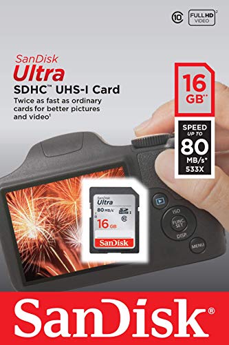 SanDisk Ultra - Flash memory card - 16 GB - Class 10 - SDHC UHS-I