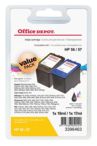 Best Value Compatible HP No.56 and 57 Black and Colour Ink Pack