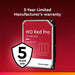 WD Red Pro NAS Hard Drive WD121KFBX - Hard drive - 12 TB - internal - 3.5" - SATA 6Gb/s - 7200 rpm