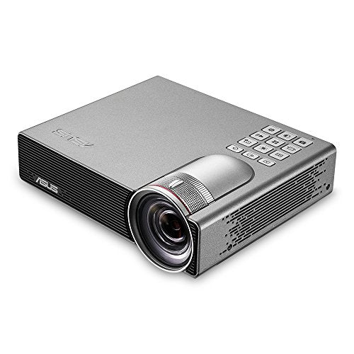 ASUS P3E - DLP projector - RGB LED - 3D - 800 lumens - WXGA (1280 x 800) - 16:10 - ultra short-throw lens - silver