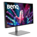 BenQ DesignVue PD3220U - LED monitor - 32" (31.5" viewable) - 3840 x 2160 4K @ 60 Hz - IPS - 350 cd/m - 1300:1 - HDR10 - 5 ms - 2xThunderbolt 3, 2xHDMI, DisplayPort, USB-C - speakers - grey, black