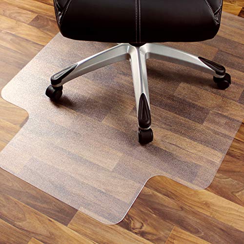 Floortex Floor Protection Mat Cleartex Ultimat Made of Original Floortex Polycarbonate for Hard Floors 119 x 89cm with Lip Transparent FC128919LR