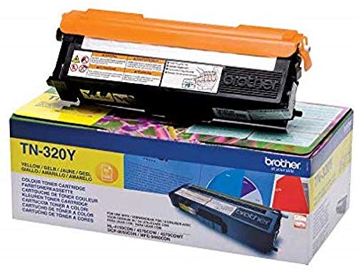 Brother TN320Y - Yellow - original - toner cartridge - for Brother DCP-9055, DCP-9270, HL-4140, HL-4150, HL-4570, MFC-9460, MFC-9465, MFC-9970