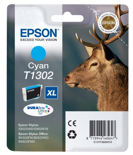 Epson T1306 Multipack - 3-pack - 30.3 ml - XL - yellow, cyan, magenta - original - ink cartridge - for Stylus Office BX630, BX635, BX935, WorkForce WF-3010, 3520, 3530, 3540, 7015, 7515, 7525