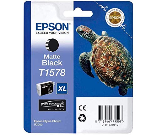 Epson T1578 - 25.9 ml - matte black - original - blister - ink cartridge - for Stylus Photo R3000