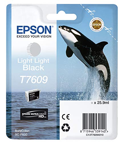 Epson T7609 - 26 ml - light light black - original - blister - ink cartridge - for SureColor P600, SC-P600